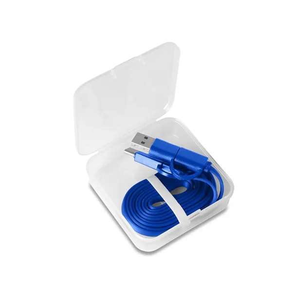 Multi-charging cable with a storage case, 2 input cables, and 3... from ASI 79530 Prime Line