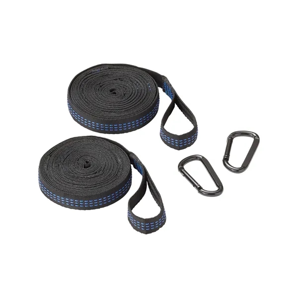 Portable hammock with two polyester straps, two iron carabiners, and a... from ASI 79530 Prime Line