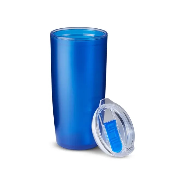 22 ounce tumbler with double-wall insulation and a versa slide-lock lid.... from ASI 79530 Prime Line