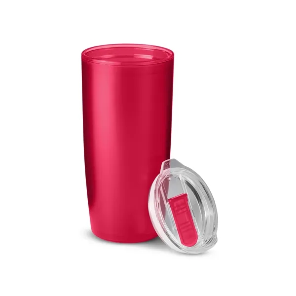 22 ounce tumbler with double-wall insulation and a versa slide-lock lid.... from ASI 79530 Prime Line