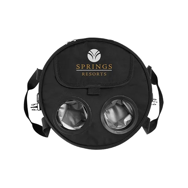 Pop-up cooler with zippered top main compartment and room for up... from ASI 79530 Prime Line