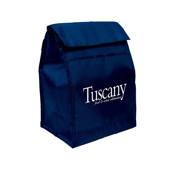 Insulated lunch bag with pocket, PEVA lining and carry handle.... from ASI 79530 Prime Line