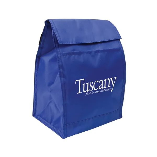 Insulated lunch bag with pocket, PEVA lining and carry handle.... from ASI 79530 Prime Line