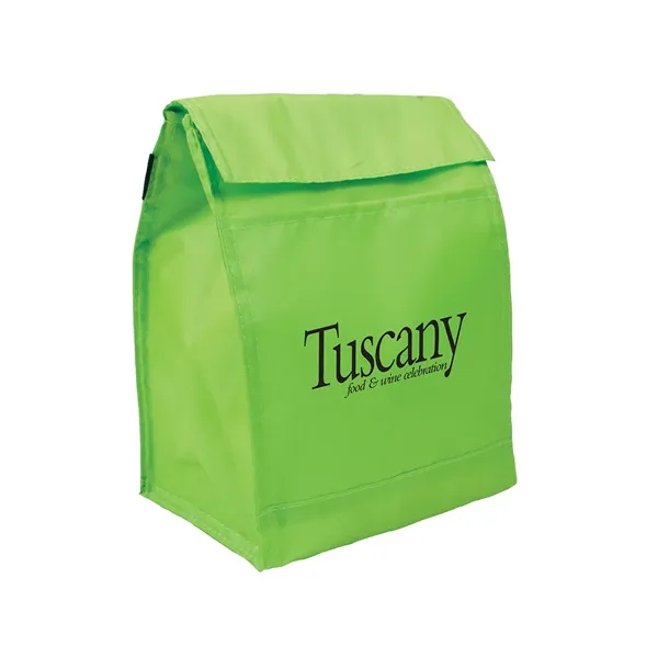 Insulated lunch bag with pocket, PEVA lining and carry handle.... from ASI 79530 Prime Line