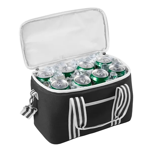 12.5" x 8" x 6.5" can cooler with a double-zippered main... from ASI 79530 Prime Line