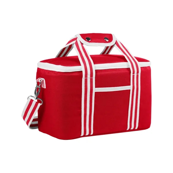 12.5" x 8" x 6.5" can cooler with a double-zippered main... from ASI 79530 Prime Line