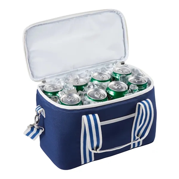 12.5" x 8" x 6.5" can cooler with a double-zippered main... from ASI 79530 Prime Line
