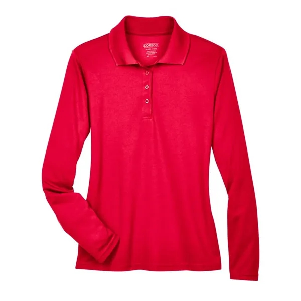 CORE365 Women's Pinnacle Performance Long-Sleeve Pique Polo... from ASI 84358 S&S Activewear