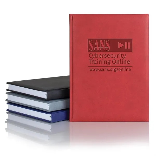 Journal with a leather-like cover, two ribbon markers and 256 white... from ASI 68507 The Magnet Group / Castelli