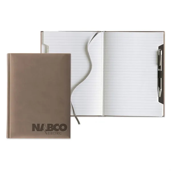 Journal with 288 gray ruled perforated pages, ribbon bookmark, pen loop,... from ASI 68507 The Magnet Group / Castelli