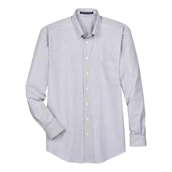 DJ Classic Crown Collection® Banker Stripe Woven Shirt... from ASI 84358 S&S Activewear