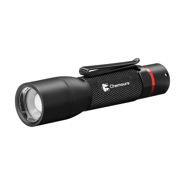 4" long mini LED flashlight with a slide focus system that... from ASI 46170 Compass Industries Inc
