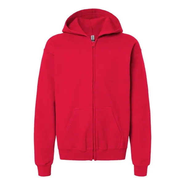 Youth 8.0 oz., 50% cotton / 50% polyester full zip hooded... from ASI 84358 S&S Activewear
