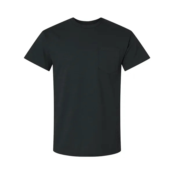 Adult T-shirt with a pocket of 6.0 oz preshrunk 100% cotton.... from ASI 84358 S&S Activewear