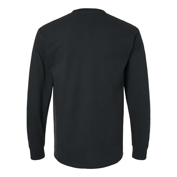 Adult long sleeve t-shirt with a pocket. Blank product.... from ASI 84358 S&S Activewear