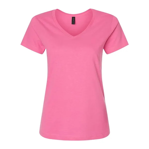 Women's v-neck t-shirt with 1/2" rib-knit collar. Blank product.... from ASI 84358 S&S Activewear