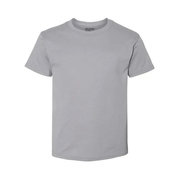 Youth 5.6 oz preshrunk 50% polyester / 50% cotton t-shirt. Blank... from ASI 84358 S&S Activewear