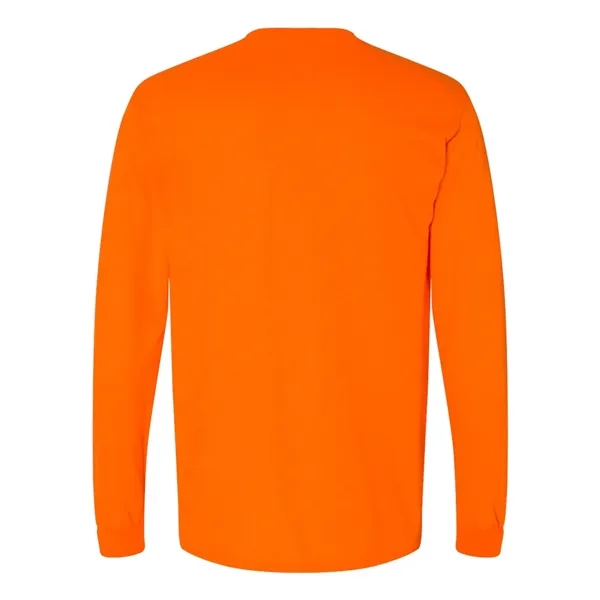 Adult pre-shrunk 50% cotton / 50% polyester long sleeve t-shirt. Blank... from ASI 84358 S&S Activewear