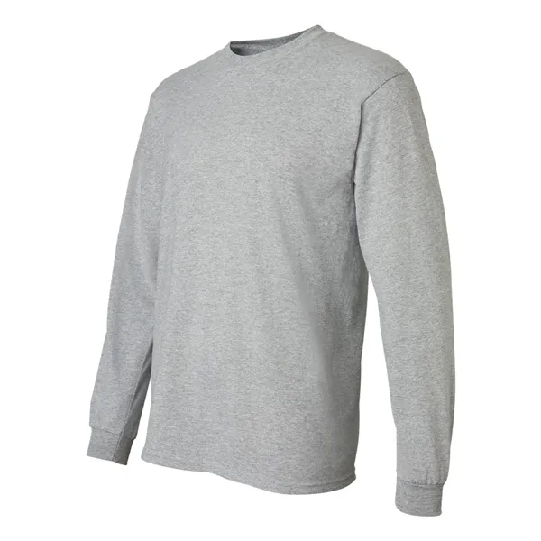 Adult pre-shrunk 50% cotton / 50% polyester long sleeve t-shirt. Blank... from ASI 84358 S&S Activewear