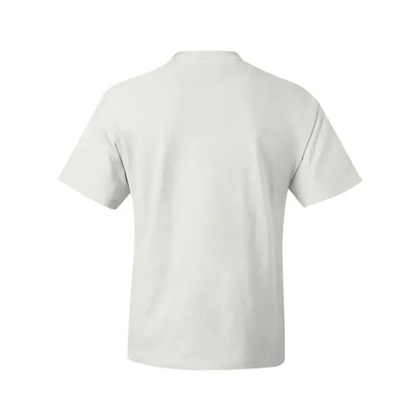 Hanes T-shirt made of 100% ring-spun cotton with double-needle stitching.... from ASI 84358 S&S Activewear