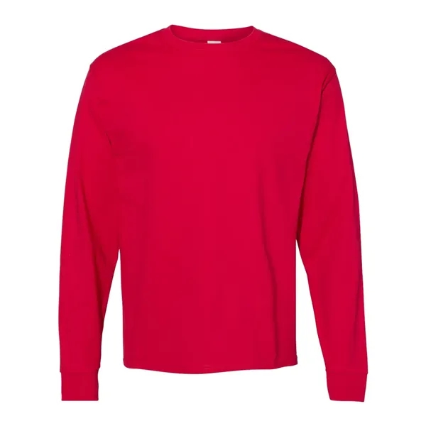 Long sleeve T-shirt made of 100% ComfortSoft® cotton with shoulder-to-shoulder taping... from ASI 84358 S&S Activewear