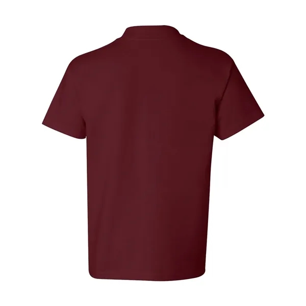 Youth short sleeve T-shirt with lay flat collar, and double-needle stitching.... from ASI 84358 S&S Activewear