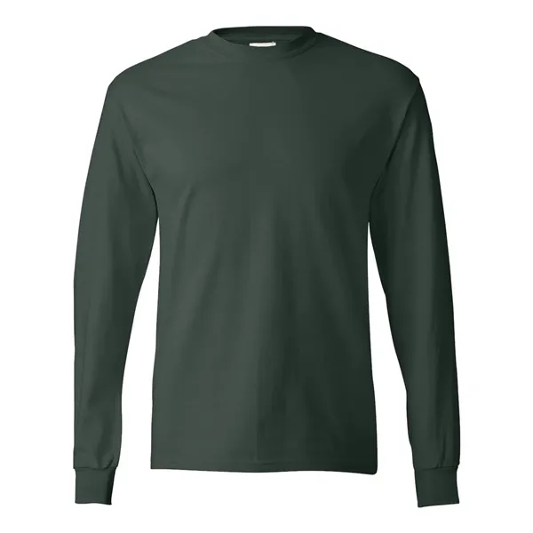 Long sleeve T-shirt made of cotton with double-needle sleeves and bottom... from ASI 84358 S&S Activewear