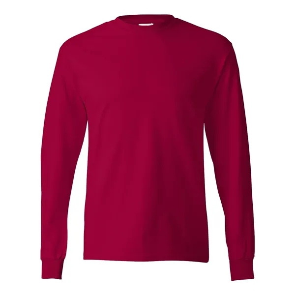 Long sleeve T-shirt made of cotton with double-needle sleeves and bottom... from ASI 84358 S&S Activewear