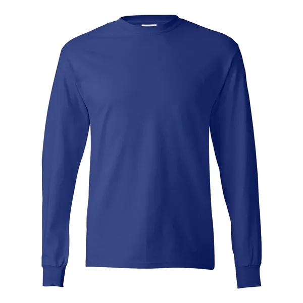 Long sleeve T-shirt made of cotton with double-needle sleeves and bottom... from ASI 84358 S&S Activewear