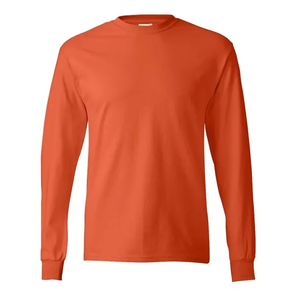 Long sleeve T-shirt made of cotton with double-needle sleeves and bottom... from ASI 84358 S&S Activewear