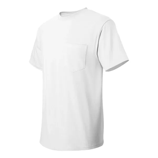 100% ComfortSoft® cotton T-shirt with a pocket, tag-free neck label, and... from ASI 84358 S&S Activewear