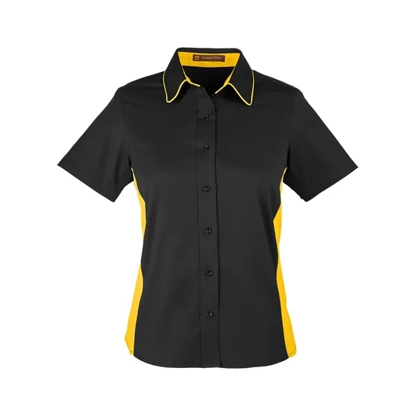 Harriton Women's Flash IL Colorblock Shirt... from ASI 84358 S&S Activewear