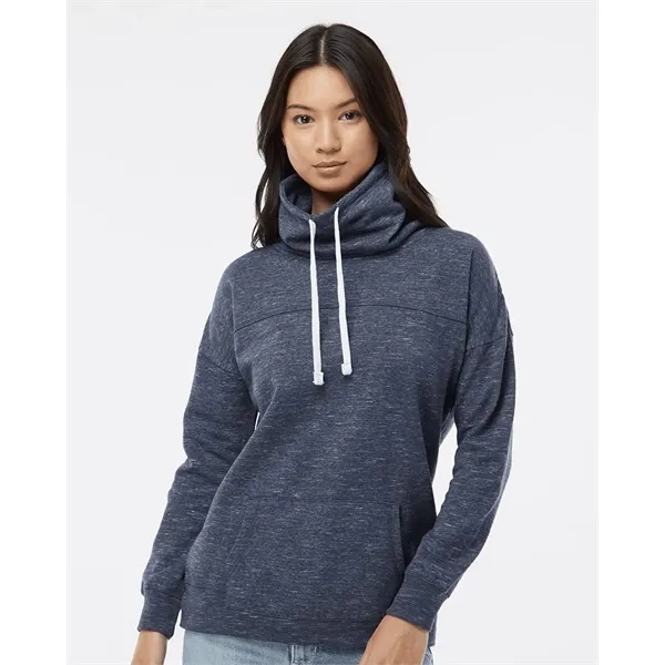 Women's Melange Fleece Cowlneck Pullover... from ASI 84358 S&S Activewear