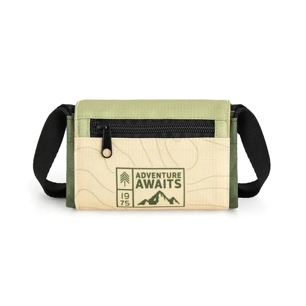 Full-Color Roll-Up Tote Made of 300D Material with Exterior Zipper Pocket... from ASI 45657 Pop! Promos