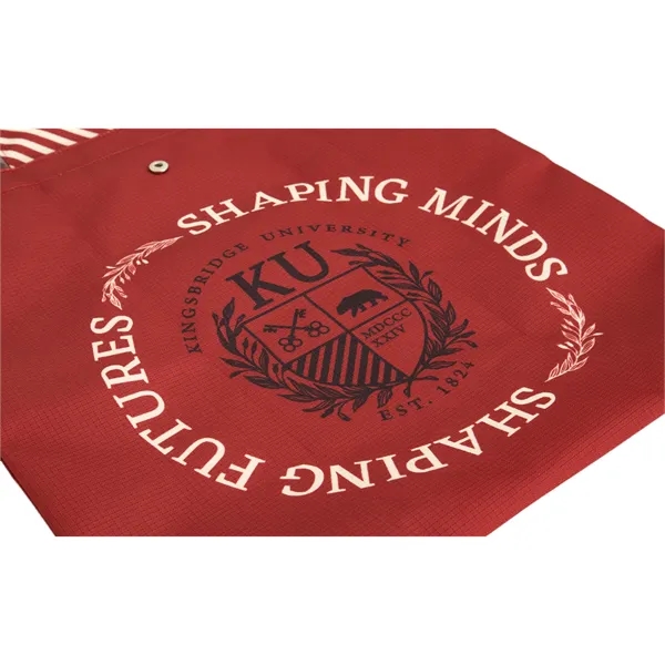 Full-Color Roll-Up Tote Made of 300D Material with Exterior Zipper Pocket... from ASI 45657 Pop! Promos