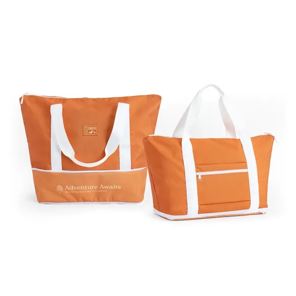 Full-Color Weekender Made of 300D Material with Exterior Zipper Pocket, All-Over... from ASI 45657 Pop! Promos