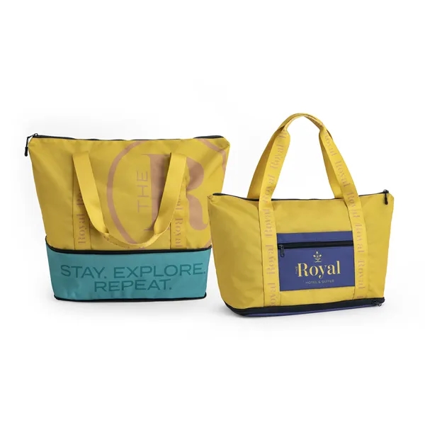 Full-Color Weekender Made of 300D Material with Exterior Zipper Pocket, All-Over... from ASI 45657 Pop! Promos