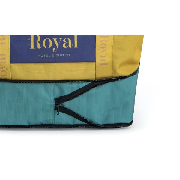 Full-Color Weekender Made of 300D Material with Exterior Zipper Pocket, All-Over... from ASI 45657 Pop! Promos