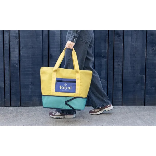 Full-Color Weekender Made of 300D Material with Exterior Zipper Pocket, All-Over... from ASI 45657 Pop! Promos