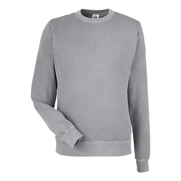 J. America Pigment-Dyed Fleece Crewneck Sweatshirt... from ASI 84358 S&S Activewear