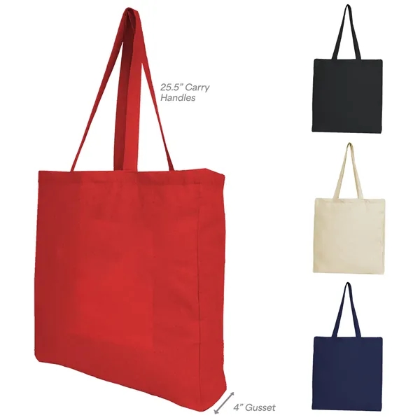 6 oz Cotton Canvas Natural-colored tote bag with 25" handles.... from ASI 74741 NVS Promo Designs, Inc.