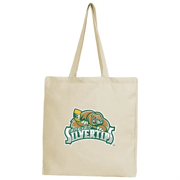 6 oz Cotton Canvas Natural-colored tote bag with 25" handles.... from ASI 74741 NVS Promo Designs, Inc.