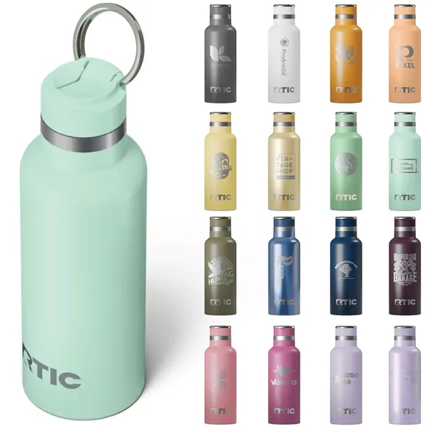 RTIC 16oz stainless steel ceramic lined journey water bottle.... from ASI 74601 Calico
