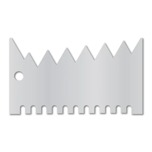 Metalphoto® 3.5" x 2" .032 Aluminum Wet Film Thickness Gauge measuring... from ASI 53430 Executive Line / Executive Line®