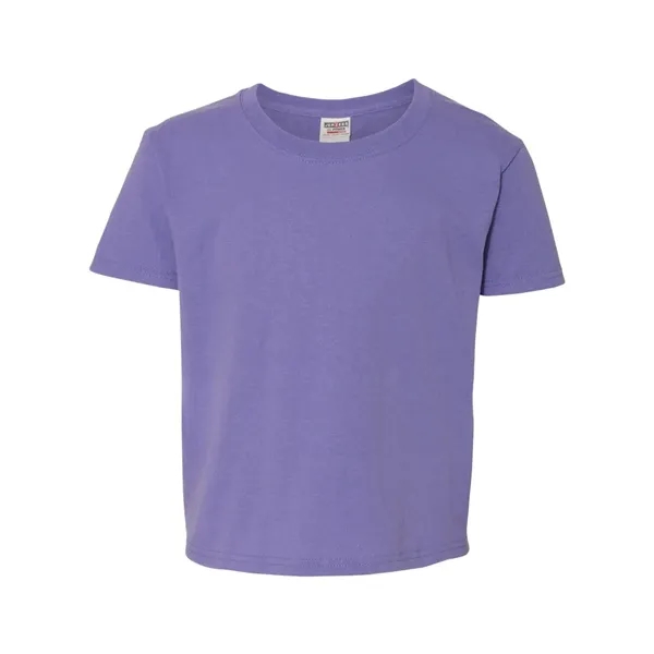 Youth 5.6 oz., 50% cotton / 50% polyester t-shirt. Blank product.... from ASI 84358 S&S Activewear