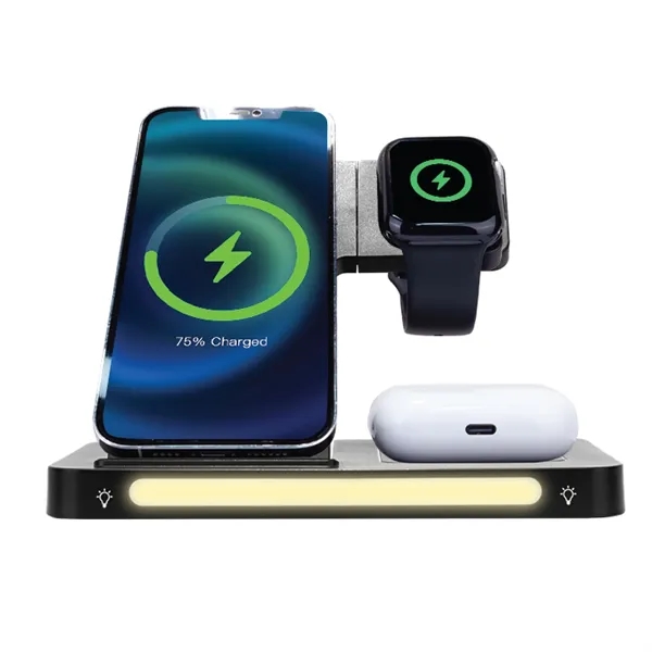 15w Wireless Charging, Charge a mobile phone, earbuds, and a smartwatch... from ASI 74741 NVS Promo Designs, Inc. / NVS Promo