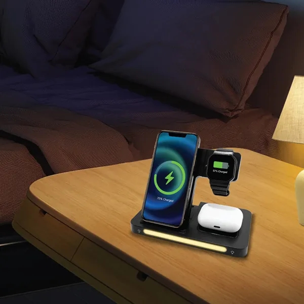 15w Wireless Charging, Charge a mobile phone, earbuds, and a smartwatch... from ASI 74741 NVS Promo Designs, Inc. / NVS Promo