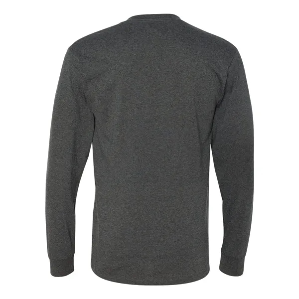 Adult long sleeve 5.6 oz. 50% cotton / 50% polyester t-shirt.... from ASI 84358 S&S Activewear
