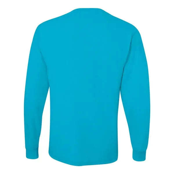 Adult long sleeve 5.6 oz. 50% cotton / 50% polyester t-shirt.... from ASI 84358 S&S Activewear