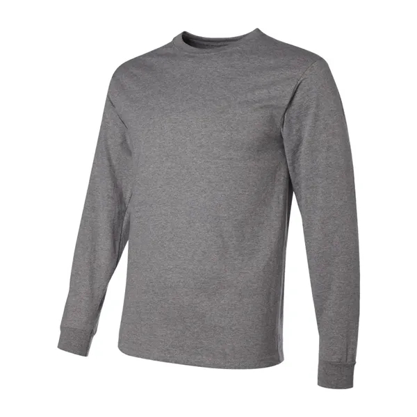 Adult long sleeve 5.6 oz. 50% cotton / 50% polyester t-shirt.... from ASI 84358 S&S Activewear